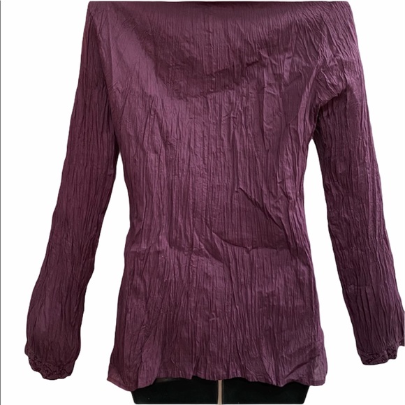 Greater Good Purple Beaded Blouse Sz Small - Picture 2 of 6